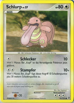 Pokémon-Karte Schlurp 091/132