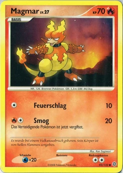 Pokémon-Karte Magmar 093/132