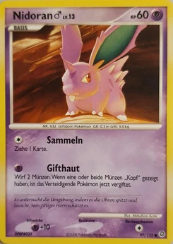 Pokémon-Karte Nidoran m 097/132