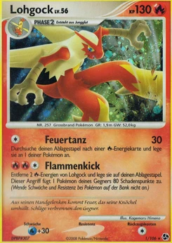 Pokémon-Karte Lohgock 001/106