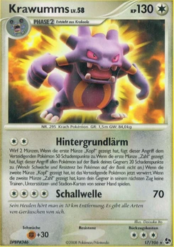 Pokémon-Karte Krawumms 017/106