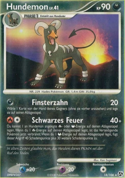Pokémon-Karte Hundemon 018/106