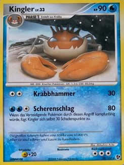 Pokémon-Karte Kingler 020/106