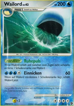 Pokémon-Karte Wailord 030/106