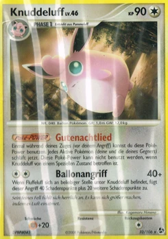 Pokémon-Karte Knuddeluff 032/106