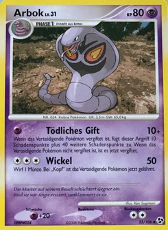 Pokémon-Karte Arbok 033/106