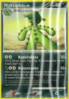 Pokémon-Karte Noktuska 034/106