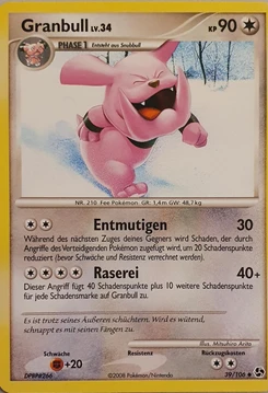 Pokémon-Karte Granbull 039/106