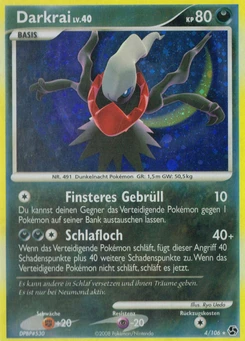 Pokémon-Karte Darkrai 004/106