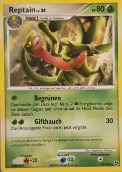 Pokémon-Karte Reptain 040/106