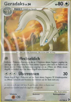 Pokémon-Karte Geradaks 043/106