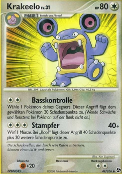 Pokémon-Karte Krakeelo 044/106