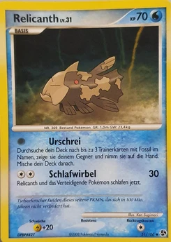 Pokémon-Karte Relicanth 051/106