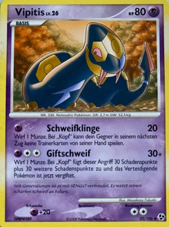 Pokémon-Karte Vipitis 052/106