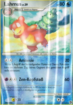 Pokémon-Karte Lahmus 054/106