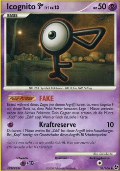 Pokémon-Karte Icognito F 056/106