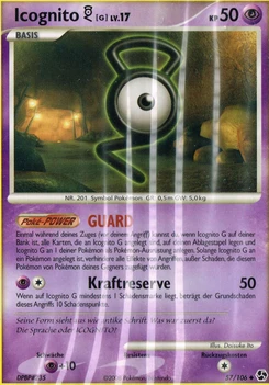 Pokémon-Karte Icognito G 057/106