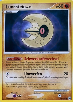 Pokémon-Karte Lunastein 076/106