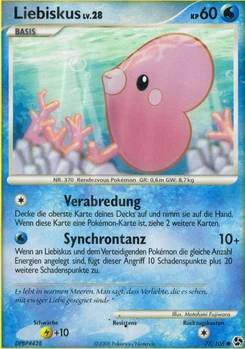 Pokémon-Karte Liebiskus 077/106