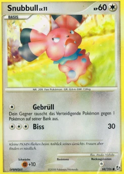 Pokémon-Karte Snubbull 084/106