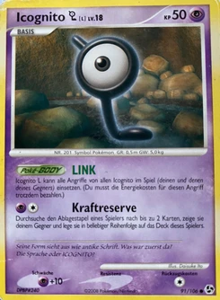 Pokémon-Karte Icognito L 091/106