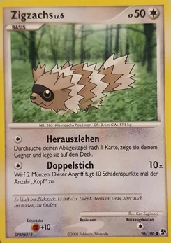Pokémon-Karte Zigzachs 096/106