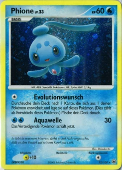 Pokémon-Karte Phione 012/100