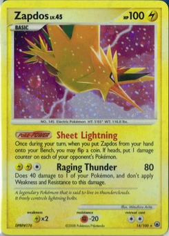 Pokémon-Karte Zapdos 014/100