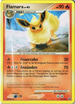 Pokémon-Karte Flamara 019/100