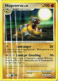 Pokémon-Karte Hippoterus 021/100