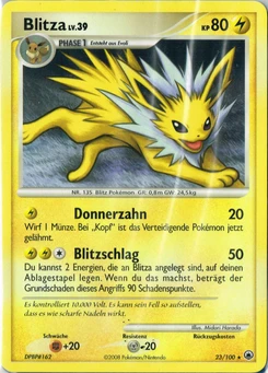 Pokémon-Karte Blitza 023/100