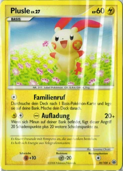 Pokémon-Karte Plusle 028/100
