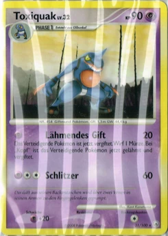 Pokémon-Karte Toxiquak 031/100