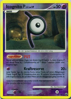 Pokémon-Karte Icognito P 033/100