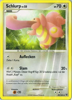 Pokémon-Karte Schlurp 039/100