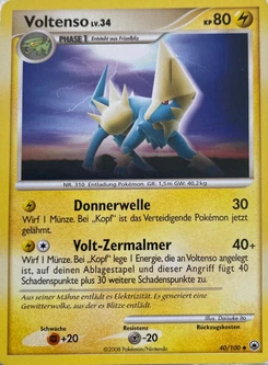 Pokémon-Karte Voltenso 040/100