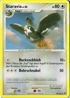 Pokémon-Karte Staravia 047/100