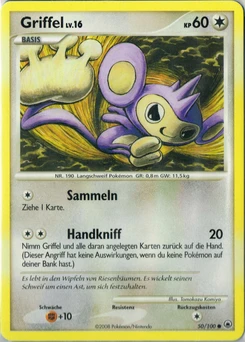 Pokémon-Karte Griffel 050/100