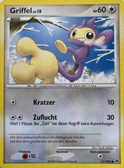 Pokémon-Karte Griffel 051/100