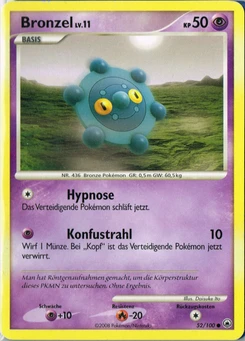Pokémon-Karte Bronzel 052/100