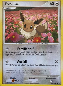Pokémon-Karte Evoli 062/100