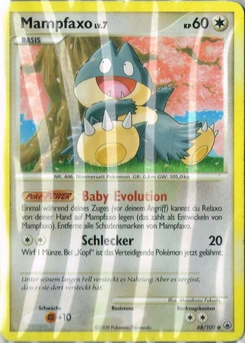 Pokémon-Karte Mampfaxo 068/100