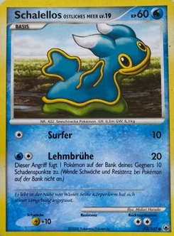 Pokémon-Karte Schalellos Östliches Meer 073/100