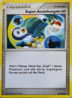 Pokémon-Karte Super-Anziehungskraft 087/100