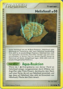 Pokémon-Karte Helixfossil 091/100