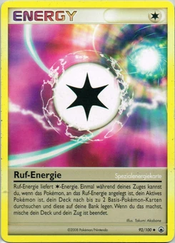 Pokémon-Karte Ruf-Energie 092/100
