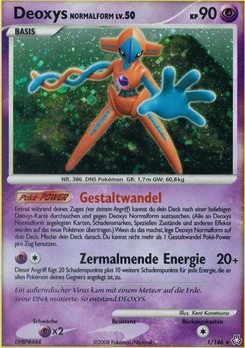 Pokémon-Karte Deoxys Normalform 001/146