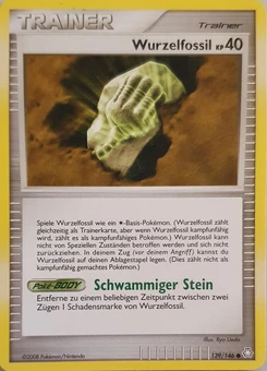 Pokémon-Karte Wurzelfossil 139/146