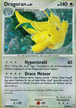 Pokémon-Karte Dragoran 002/146
