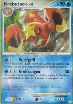 Pokémon-Karte Krebutack 022/146